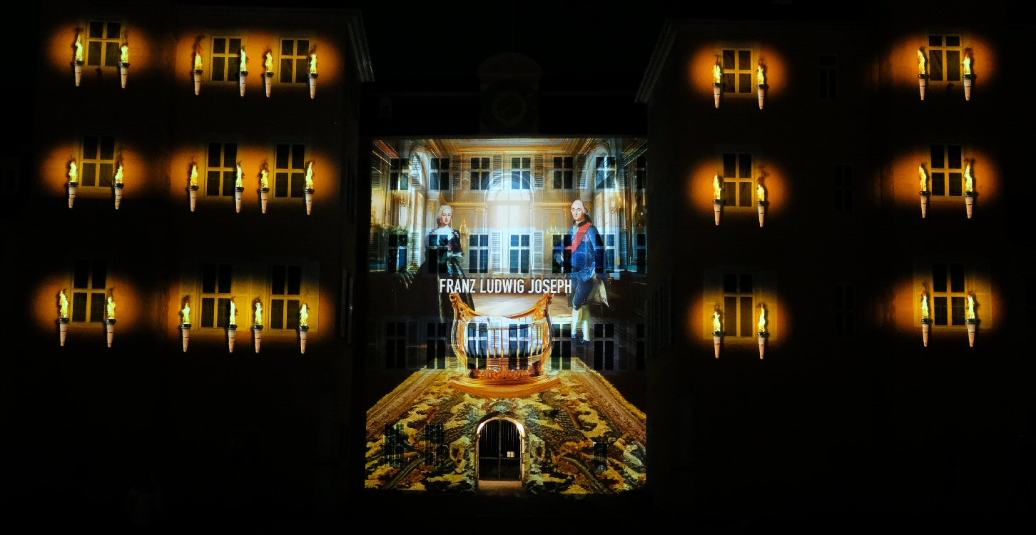 Schwetzinger Schloss Lichtershow