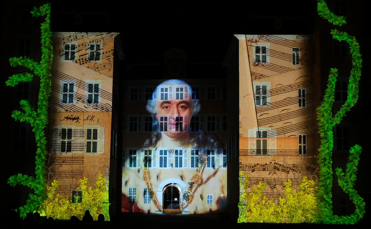 Schwetzinger Schloss Lichtershow