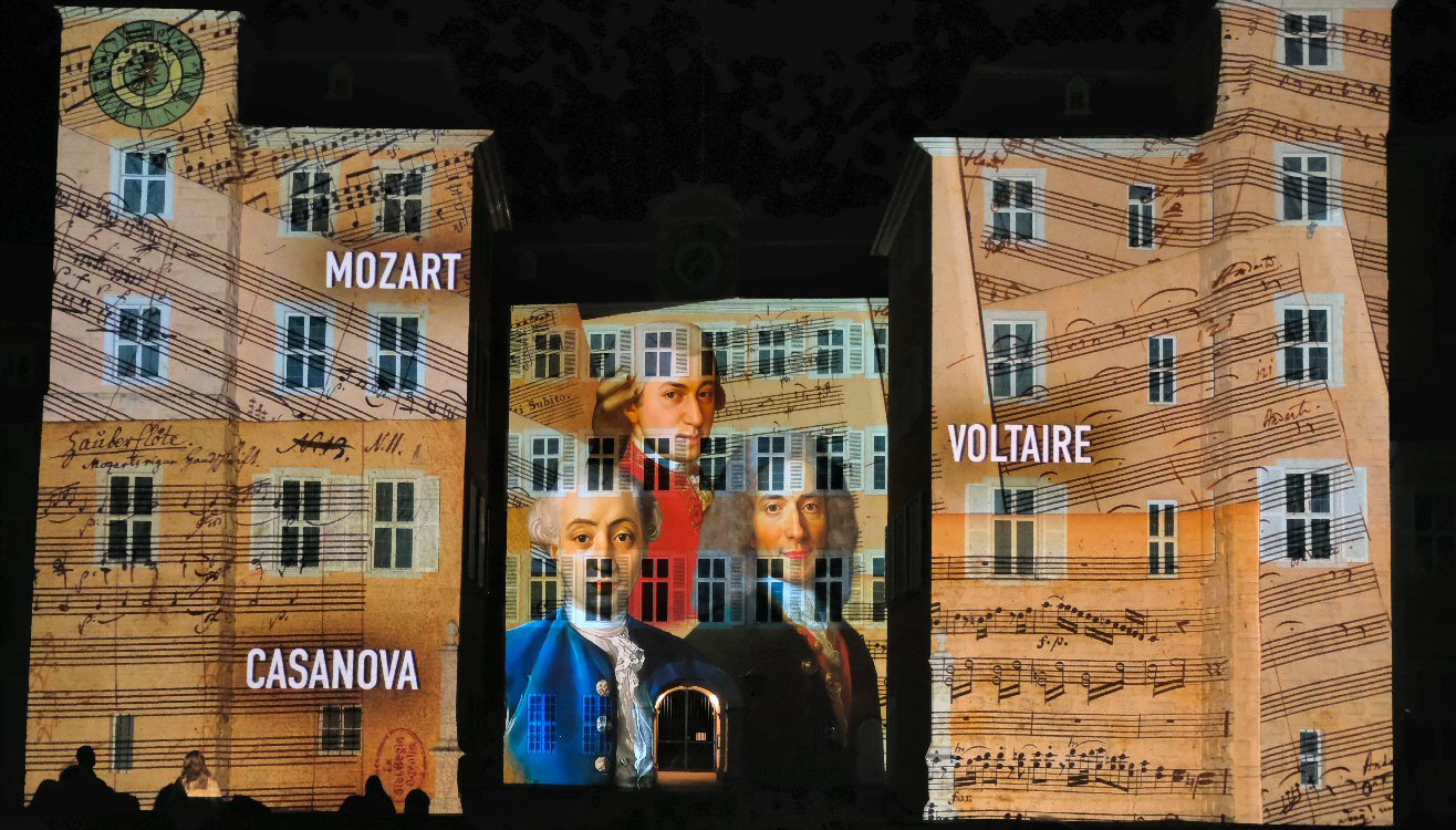 Schwetzinger Schloss Lichtershow