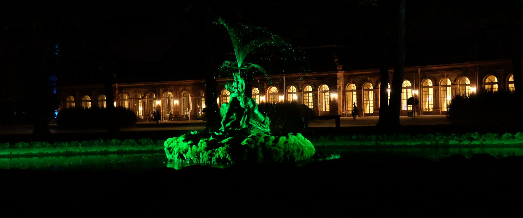 Schwetzinger Schlossgarten Nacht