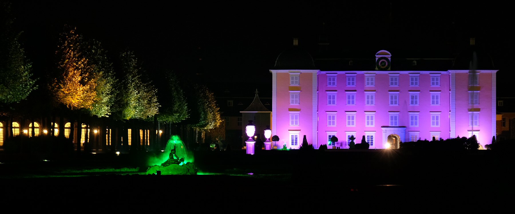 Schwetzinger Schlossgarten Nacht